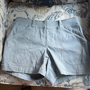 SPANX Blue/Gray Cargo Shorts 4 1/2 inch inseam.